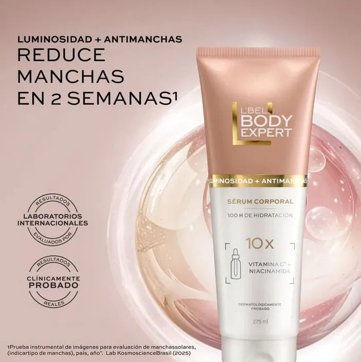Serum Corporal Luminosidad + Antimanchas Body Expert Lbel