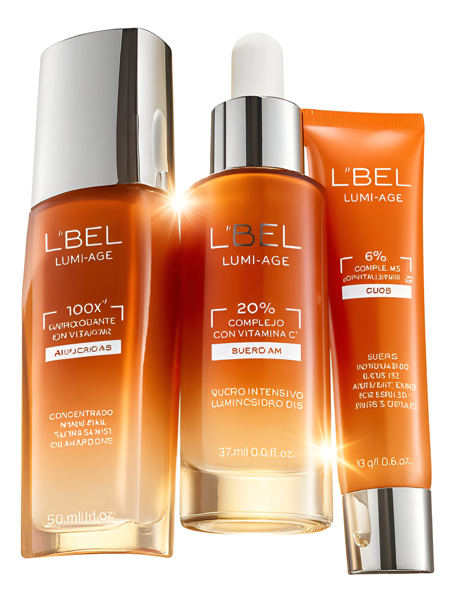 Kit Skincare Lumi-age Antioxidante Antiedad Vitam C De Lbel