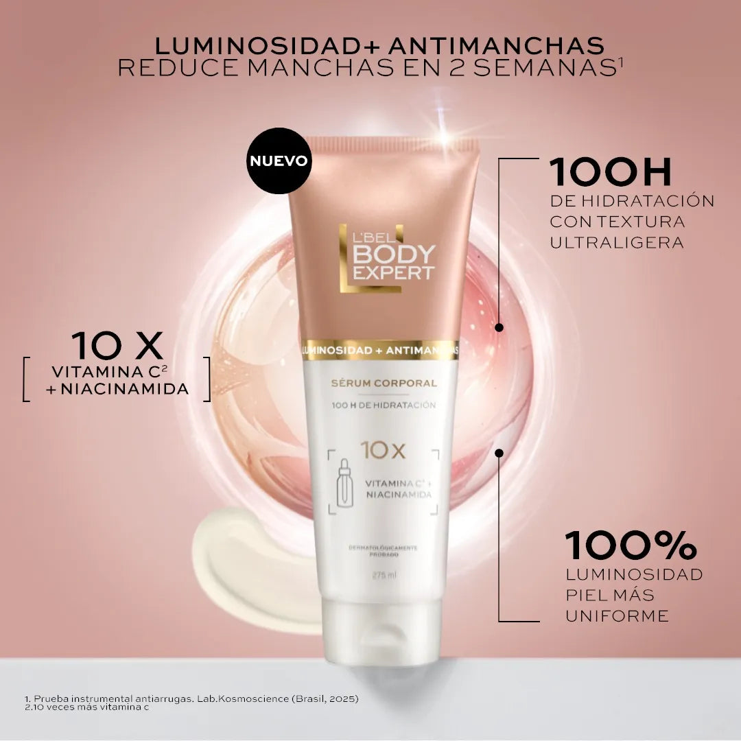 Serum Corporal Luminosidad + Antimanchas Body Expert Lbel