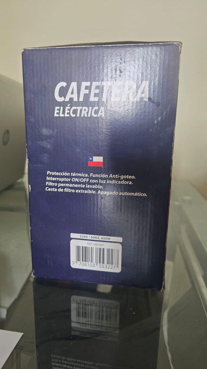 Máquina Cafetera Eléctrica 600ml 6 Tazas