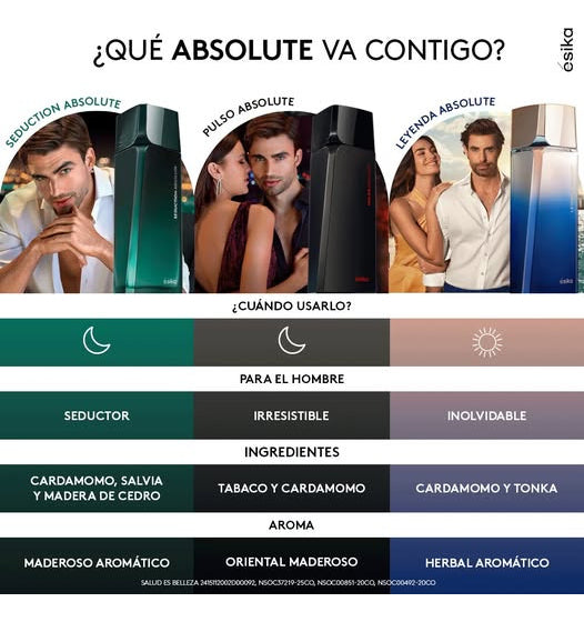 Seduction Absolute Perfume Maderoso Para Hombre 100ml
