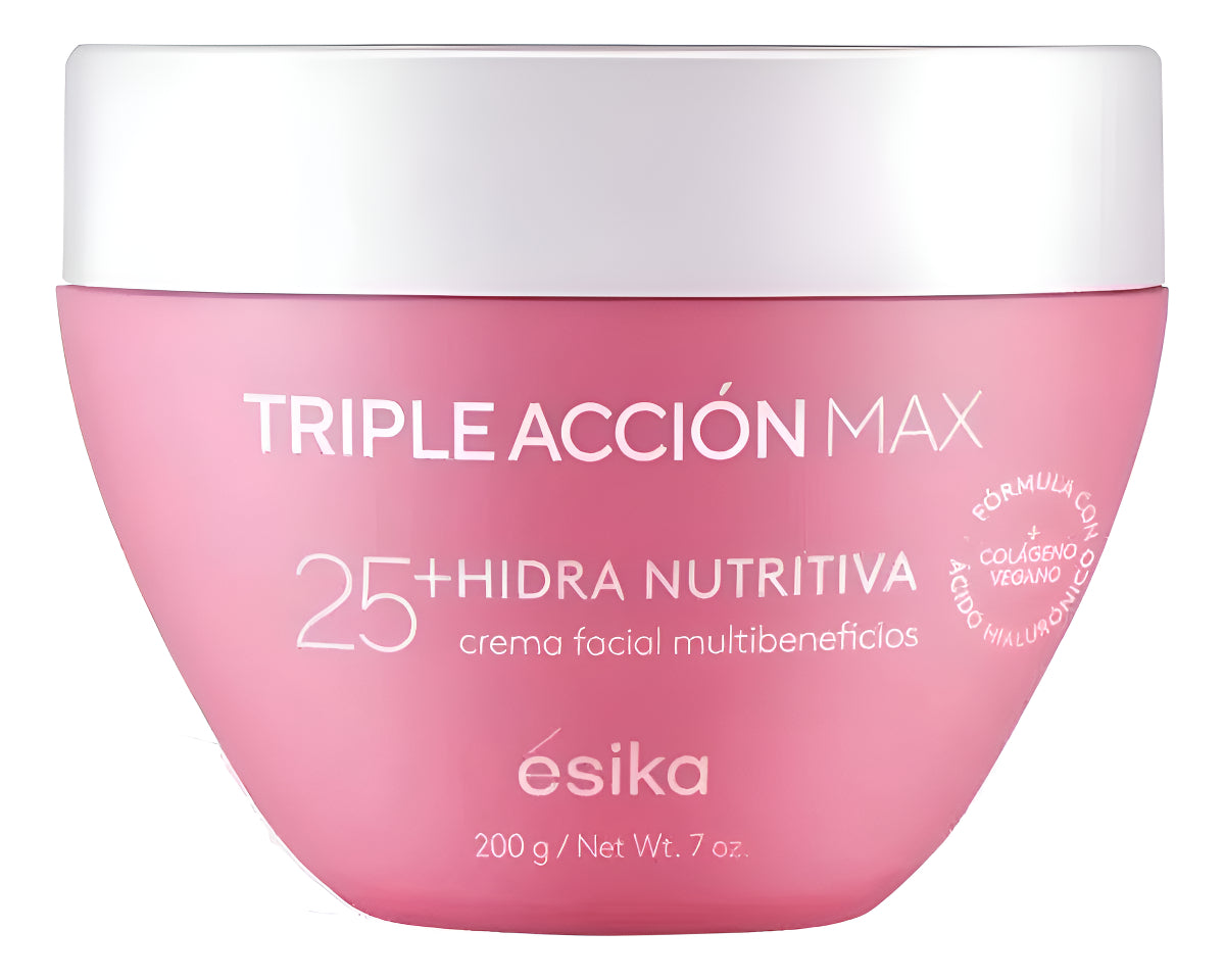 Crema Facial Hidra Nutritiva Triple Acción 25+ Esika 200g