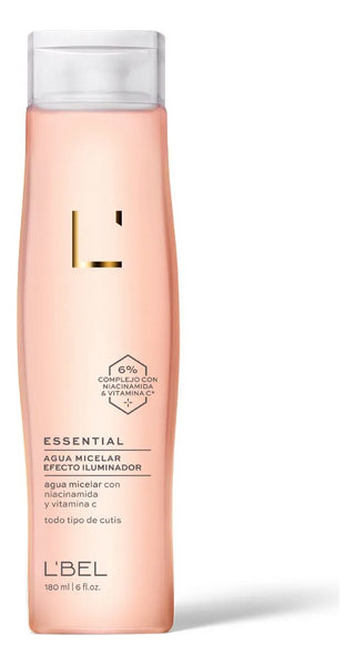 Agua Micelar Desmaquillante Efecto Iluminador 180ml Lbel