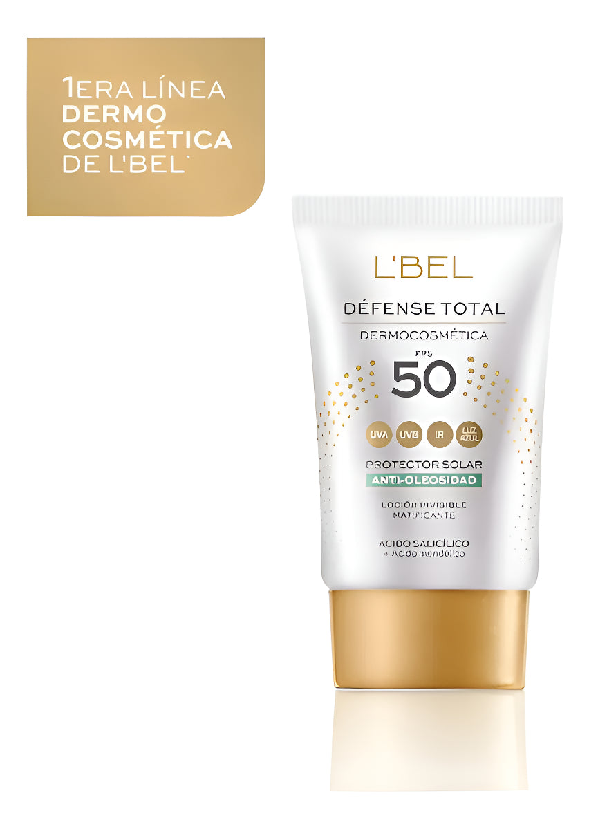 Protector Solar Piel Grasa Fps 50 Defense Total Lbel 30ml
