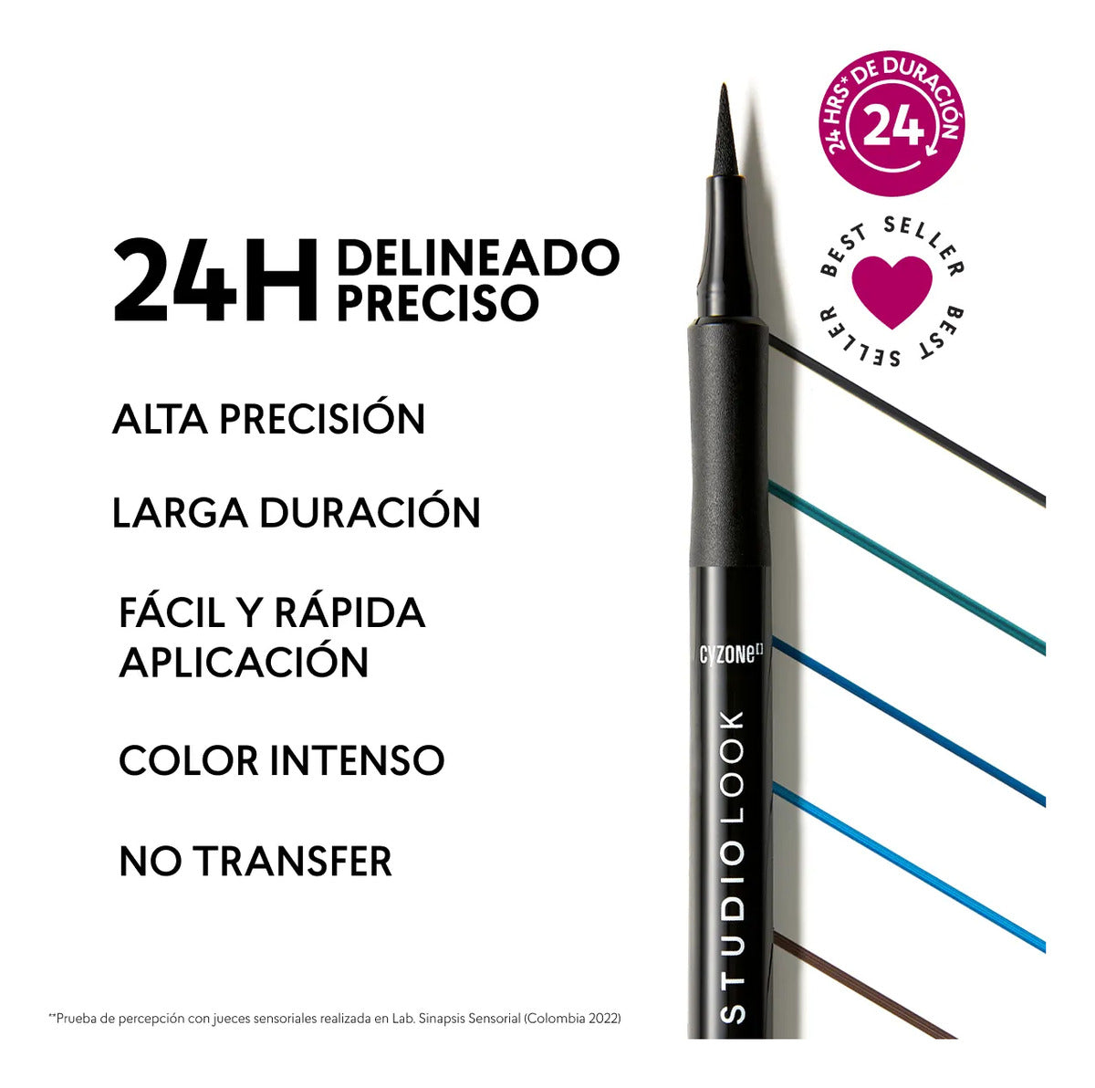 Delineador De Ojos Plumón Studio Look - Cyzone