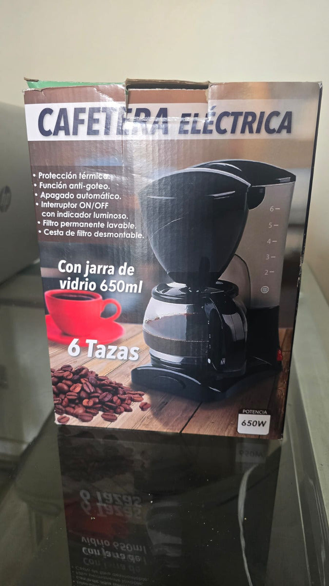 Máquina Cafetera Eléctrica 600ml 6 Tazas