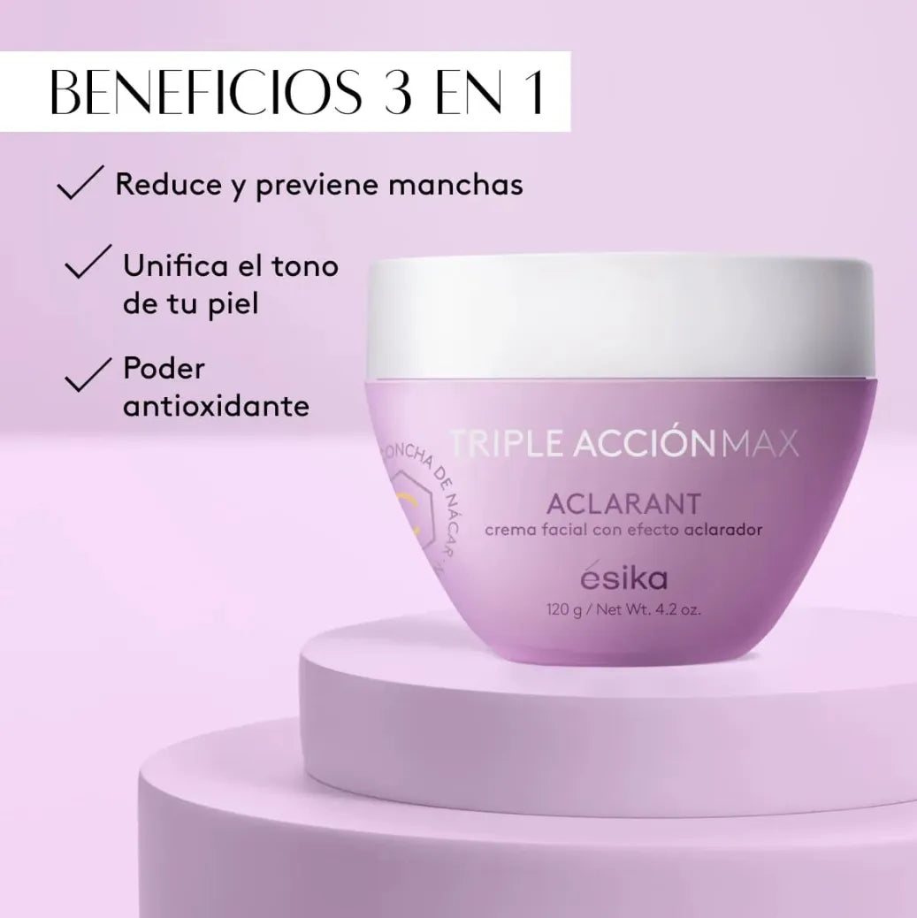Triple Acción Max Aclarant Crema Facial Ésika
