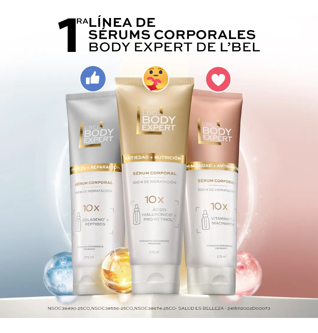 Serum Corporal Luminosidad + Antimanchas Body Expert Lbel