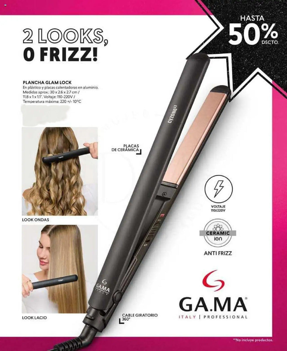 Plancha De Pelo Gama Italy Pro Cyzone Ceramic Antifrizz