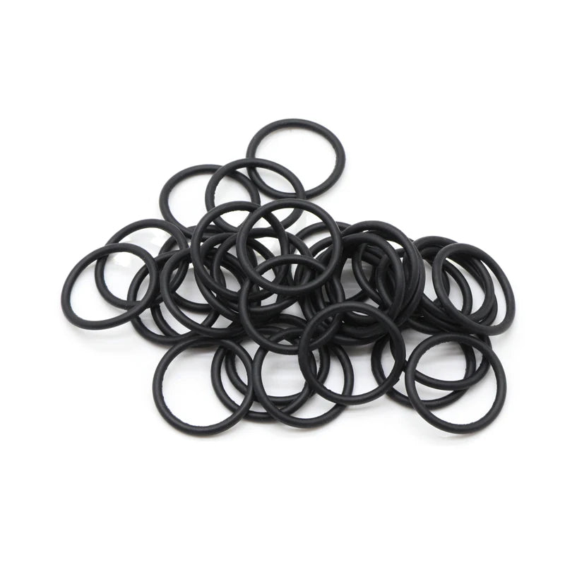 10/50pcs NBR O Ring Seal Gasket Thickness CS 2mm OD 8~80mm Nitrile Butadiene Rubber Spacer Oil Resistance Washer Round Shape