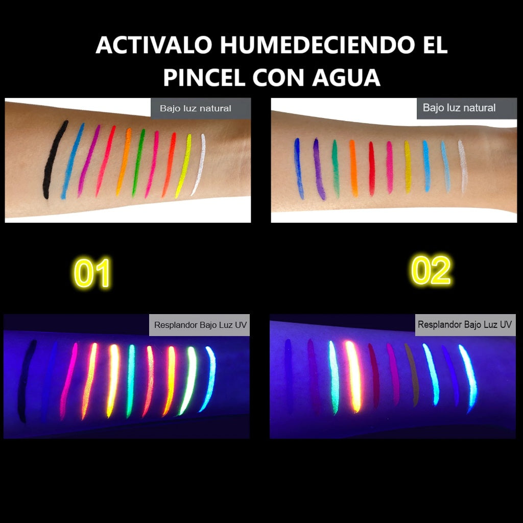 Glowpaint™ Paleta de delineado neon