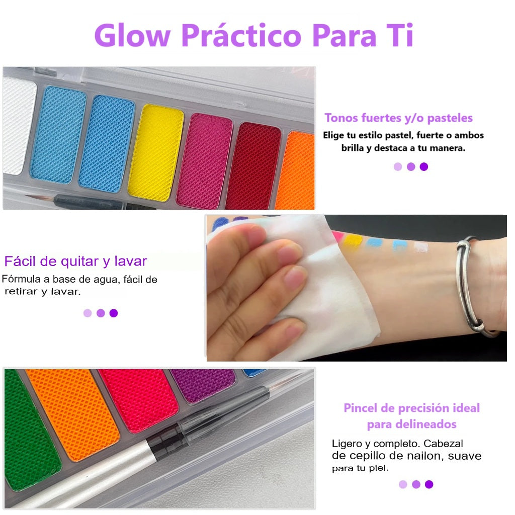 Glowpaint™ Paleta de delineado neon